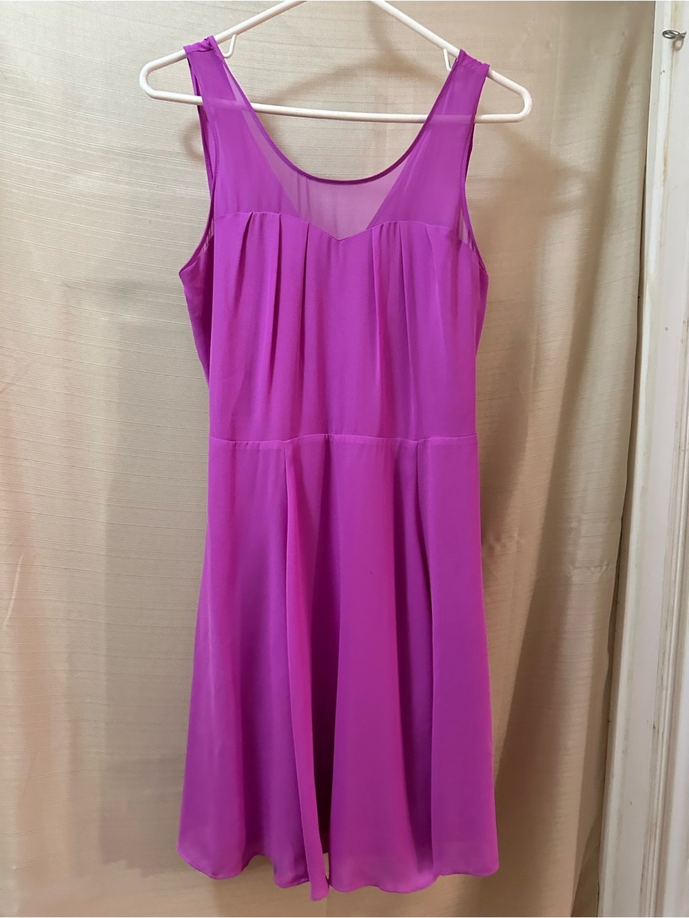 Express Sleeveless Chiffon Overlay Fit & Flare Party Dress Size 6 Lined